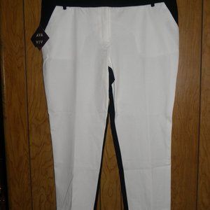 AVA & VIV 2 Tone Black White Pants NWT